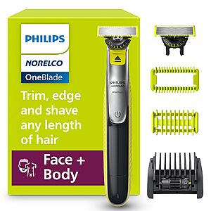 Philips Norelco Face + Body Electric Beard Trimmer,Shaver & Groomer + $1.50 Credit $30