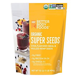 SnS,AC] $6.29 | 16-Oz BetterBody Foods Superfood Organic Super Seeds at Amazon