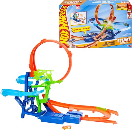 Hot Wheels Toy Car Track Set,...for Non-Stop Stunting & Racing