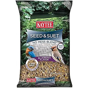 [S&S, AC] $10.39: 10-Pound Kaytee Seed & Suet No Mess Blend (Blueberry) at Amazon