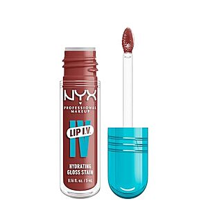 SnS,AC] $5.40 | NYX PROFESSIONAL MAKEUP Lip IV Hydrating Glossy Lip Stain (Brown) at Amazon