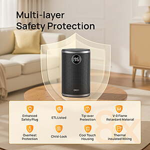 Walmart+ Early Access - DREO Space Heater, 1500W Portable Heater - $29.99