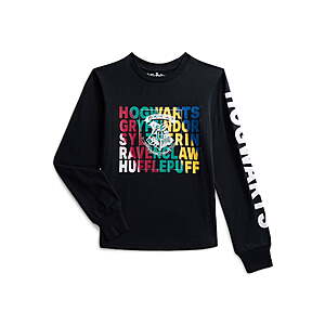 Harry Potter Boys Graphic Tee with Long Sleeves,Sizes XS-2XL $5.29