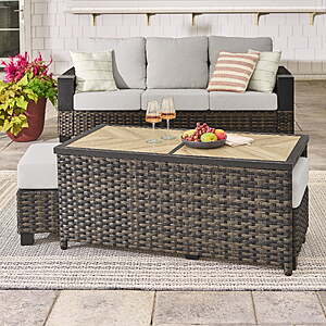 197,FS,WM,Better Homes & Gardens Rockport Outdoor Coffee Table with Ceramic Tile Top,Brown