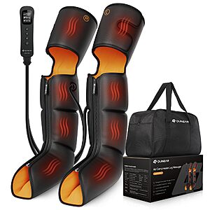 Prime:QUINEAR Leg Massager,3-in-1 Foot Calf & Thigh Massager with Heat and Compression Therapy,Leg Massage Boots for Pain Relief,FSA-HSA Eligible $73