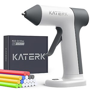 Prime] Katerk Mini Cordless Hot Glue Gun Kit w/ Auto Shut-Off & 20 Glue Sticks $11.87 + Free Shipping