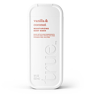 4.97:True Vanilla & Coconut Body Wash – 18 fl oz,Sulfate-Free & Moisturizing at Walmart.com