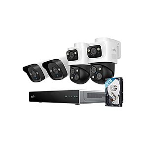 eufy 4-Pack PoE NVR Security Camera System S4 24/7 Recording (2 Bullet-PTZ Cams,2 Bullet Cams) $800 + FS