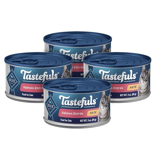 Blue Buffalo Tastefuls Salmon Paté Wet Cat Food,3 oz,4 ct