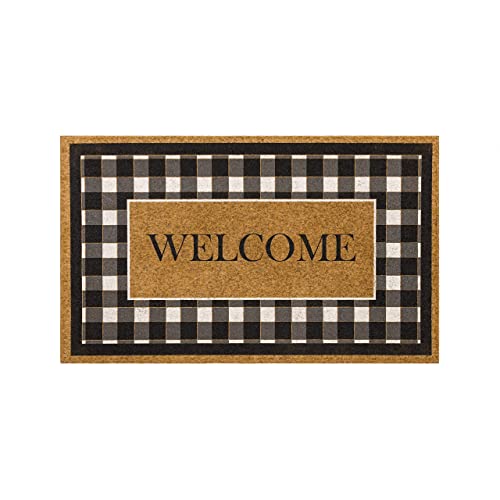 Mohwk Home Outdoor Indoor Faux...t,Plaid Welcome (1'6" x 2'6"