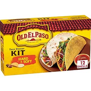 TACO TUESDAY!2/$4.65 S&S-MultiBuy Old El Paso Hard & Soft Taco Dinner Kit,Meal Prep,12 ct,11.4 oz