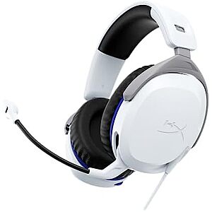 HyperX CloudX Stinger 2 Wired Gaming Headset for PlayStation (White) $20