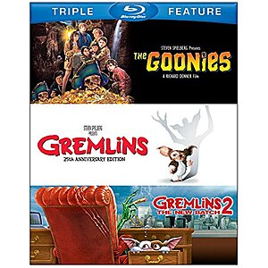 9.99 | The Goonies / Gremlins / Gremlins 2:Warner Triple Feature (Blu-ray) at Amazon