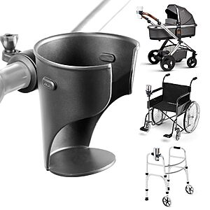Delta Cycle Grande Expanding Beverage Holder for Bikes,Strollers,& More (Black) $3.79 + Free Shipping w/ Prime or on $35