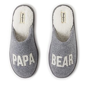 Amazon:Dearfoams Papa Bear Slippers - From $9.73 (Certain sizes only) + FS w/ Prime