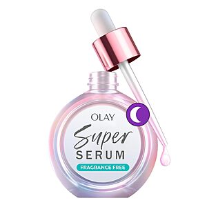 S&S] $22.79:Olay Super Serum Night Repair Fragrance-Free Niacinamide Peptide Salicylic Lactic Acid Glycerin 1 fl oz