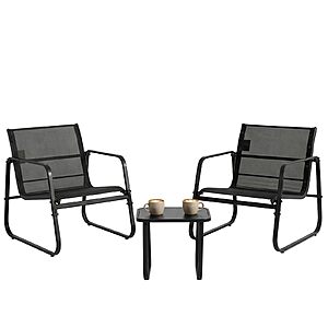 3-Piece Dumos Outdoor Patio Furniture Set (Light Black) $53.97 + Free Shipping at Amazon