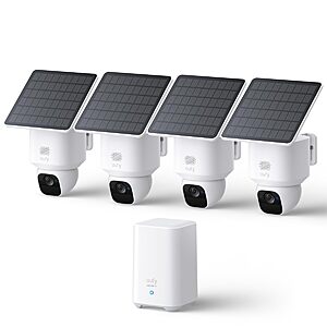 eufy Security SoloCam E30 Kit (4-pk Cameras + Homebase 2) $319.99 + Free Shipping