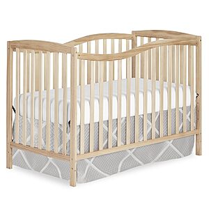 117.99:Dream On Me Chelsea 5-in-1 Convertible Full-Size Baby Crib,Natural,GreenGuard Gold & BSA,Pinewood,4 Mattress Heights