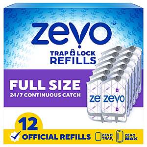 Zevo Flying Insect Trap Refills,12-count $31.99 free shipping Costco.com