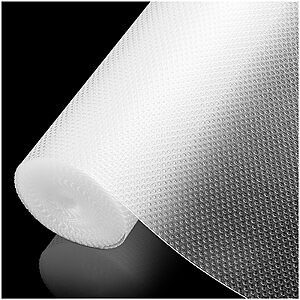 ALIUNI 100% EVA Shelf Liner Waterproof Non Adhesive,12" x 240",Clear $12.59