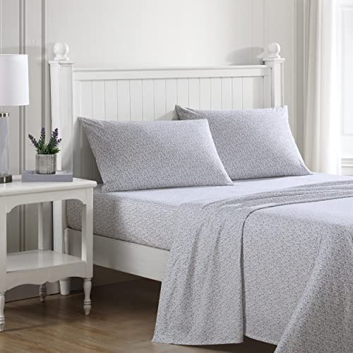Laura Ashley - Twin Sheet Set,...ng Pillowcase (Emogene Purple