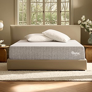 Bare Home Queen CertiPUR-US Certified Medium Firm 11" Thick Visco Elastic Memory Foam Mattress $347.24 + FS