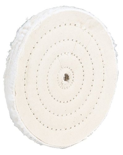 Woodstock D3088 8-Inch by 40 P...Hole Soft Muslin Buffing Wheel