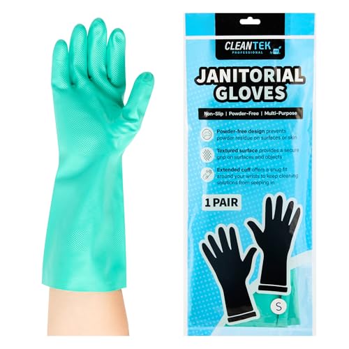 Restaurantware Nitrile Gloves...chen Cleaning Latex-Free Green