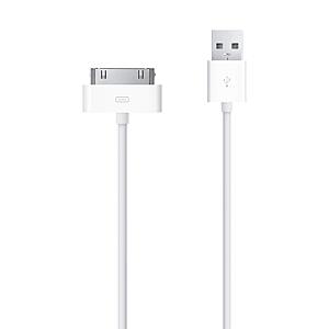 Amazon:Apple 30-pin to USB Cable $5.06 + FS w/ Prime