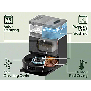 iRobot Roomba Plus 507 Combo Robot Vacuum & Mop + AutoWash Dock with 3D Mapping $400