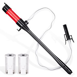 Automatic Fuel Transfer Pump,2.6 GPM Flow Oil Extractor & Gas,Fuel,Diesel,Water Transfer Pump WITH AUTO STOP $10 @ Amazon