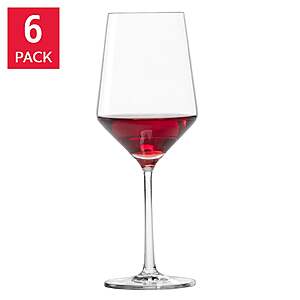 Zwiesel Glas Pure Red Wine Glass 18.2 oz,Set of 6 $39.99 free Shipping Costco.com