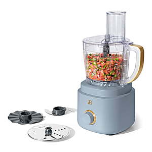 54 FS WALMART Beautiful 10-Cup Food Processor with Accessories,Cornflower Blue by Drew Barrymore