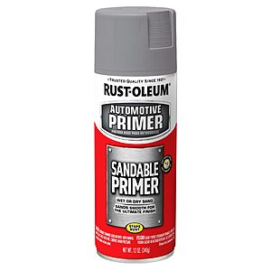 Rust-Oleum 249415 Automotive Sandable Primer Spray, 12 oz, Gray $3.13 @ Amazon