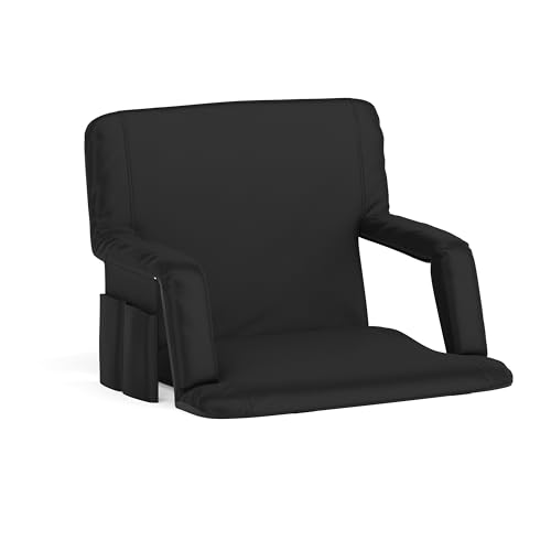 Flash Furniture Malta Extra Wi...265 lb.Weight Capacity,Black