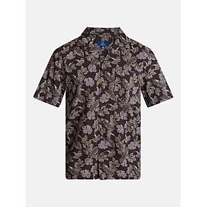 George Men's Linen Blend Camp Shirt with Short Sleeves ( Prices start at $4.28 through $6.78 )( 3 options