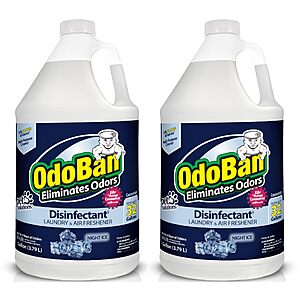 2 Gallons OdoBan Disinfectant Concentrate and Odor Eliminator,Night Ice Scent $14.61