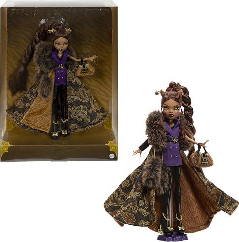 Monster High Doll,Clawdeen Wo...taboots and Golden Accessories