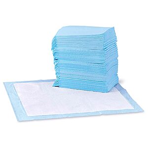 Select Accts:100-Ct Amazon Basics Leak-Proof Dog Potty Training Pee Pads $11.35 w/ S&S
