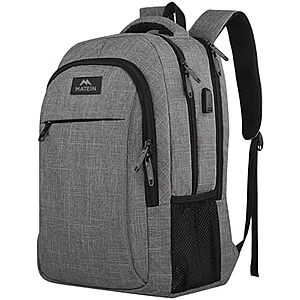 $17.15*: Matein 15.6" Travel Laptop Backpack (Grey) at Amazon