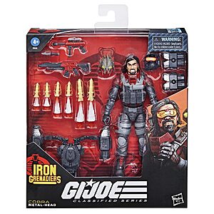 6" G.I.Joe Classified Series Deluxe:Iron Grenadier Metal-Head Action Figure $19