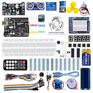 Lightning Deal] $35.99 | ELEGOO UNO Project Super Starter Kit with Tutorial and UNO R3 Board Compatible with Arduino IDE at Amazon