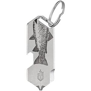 6.46* | Gerber Shard Keychain 3-in-1 Multitool w/ Bottle Opener,Package Opener & Cross Driver (Silver Fish) at Amazon