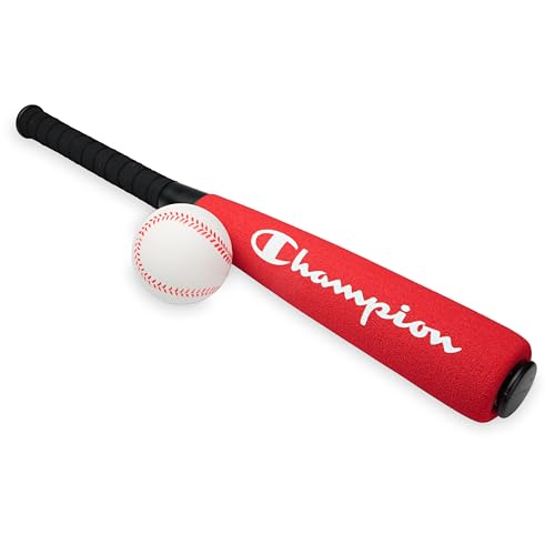 Champion Kid's Baseball Set,F...am Bat & Soft Ball (Red/Black
