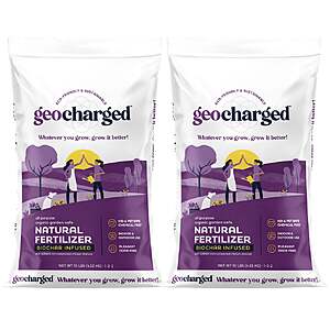 Geocharged Natural Multi-Purpose Fertilizer with Biochar,10 lb,2-pack $26.99 free shipping Costco.com