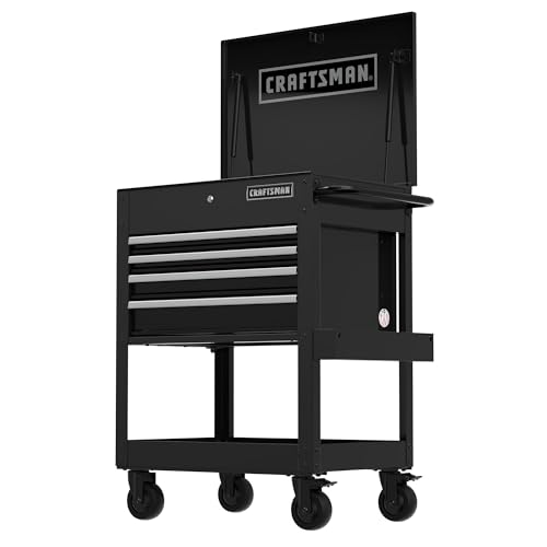 CRAFTSMAN Rolling Tool Box wit...4 Drawers,Black (CMST98276BK