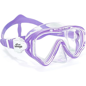 Seago Kids Swim Goggles Snorkel Diving Mask for Youth(5-15),Anti-Fog 180° Clear View $6.49