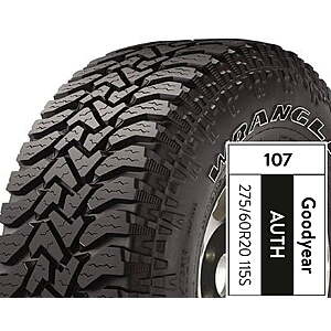 186 Walmart Goodyear Wrangler Authority A/T 275/60R20 115S All-Terrain Tire