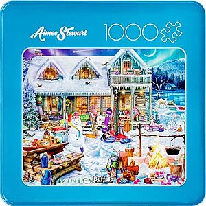 NEW] $10 | Buffalo Games Aimee Stewart,Winterland Fun,1000 Piece Puzzle for Adults at Amazon